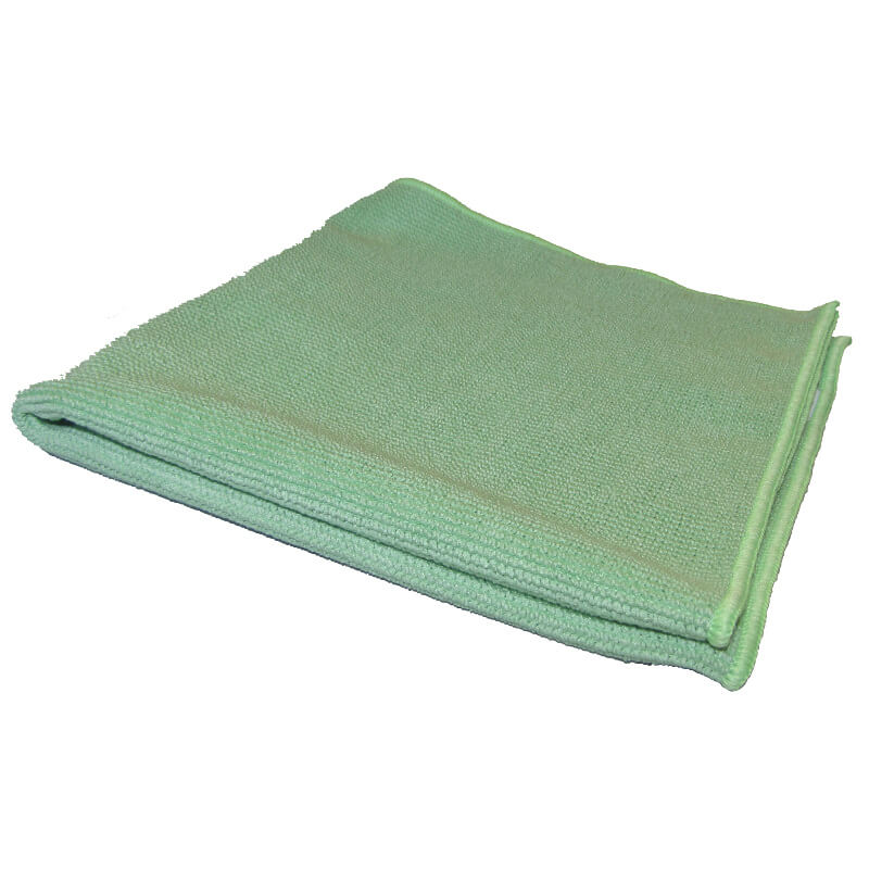 CHIFFONS MICROFIBRE TRICOT LUXE 40x40 VERT - Absorptions, essuyages, lustrages